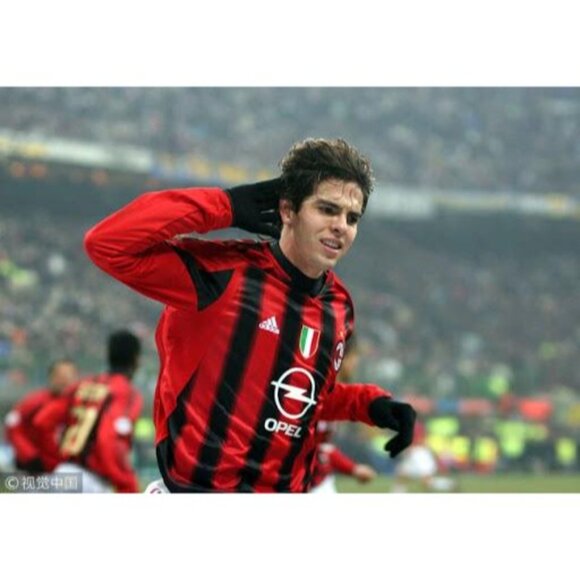 Kaka AC Milan 2004 2005 UEFA Long Sleeve Home Soccer Jersey Shirt BNWT XL - Picture 10 of 10